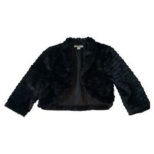 ELLE FAUX FUR CROPPED JACKET NWT SIZE SMALL
